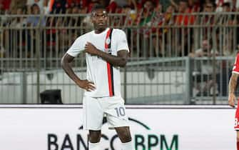 AC Milan's midfielder Rafael Leao during the Â?Silvio BerlusconiÂ? Trophy soccer match between AC Monza and AC Milan at U-Power Stadium in Monza, Italy, 8 August 2023. ANSA /  ROBERTO BREGANI