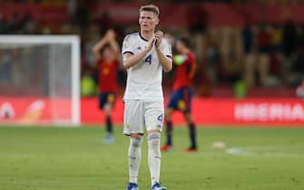 Scott McTominay of Scotland  during the UEFA Euro 2024 Qualifying round match between Spain and Scotland, Group A, date 7, played at Olympic de la Cartuja Stadium on October 12, 2023 in Sevilla, Spain. (Photo by Antonio Pozo / pressinphoto / Sipa USA)PHOTO)