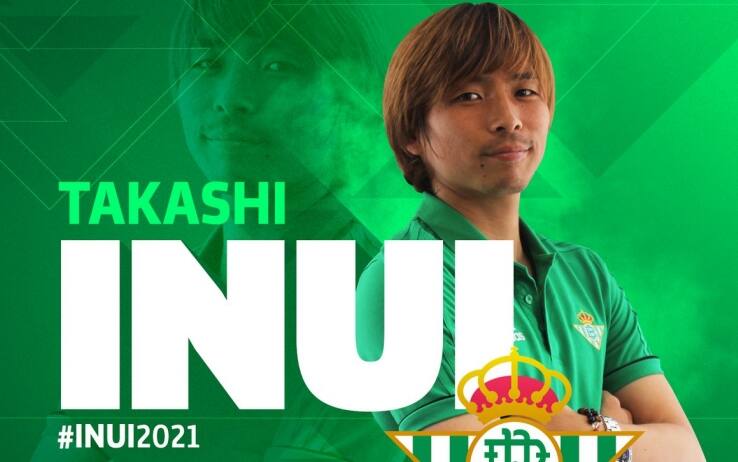 Takashi Inui, foto Twitter Real Betis Takashi Inui, foto Twitter Real Betis