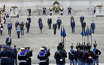 Il presidente della Repubblica Sergio Mattarella durante la festa della Repubblica