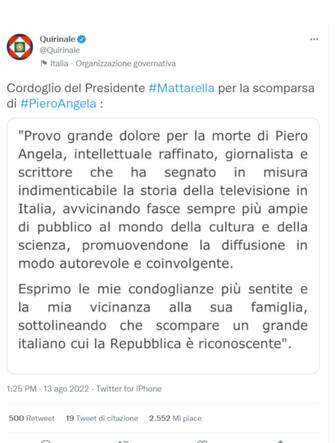 il post del Quirinale