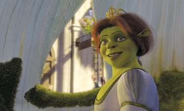 Princess Fiona (CAMERON DIAZ) is happy to be visiting her childhood home but nervous about seeing her parents in DreamWorks Pictures? computer-animated comedy  SHREK 2.