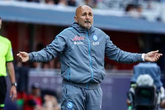 Napoli's coach Luciano Spalletti during the Italian Serie A soccer match Bologna FC vs  SSC Napoli at Renato Dall'Ara stadium in Bologna, Italy, 28 May 2023. ANSA /ELISABETTA BARACCHI
