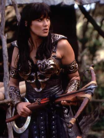 Lucy Lawless in una scena di Xena