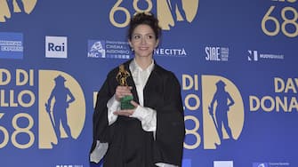 Italian actress, director and screenwriter Giulia Steigerwalt awarded at the David di Donatello 2023. Rome (Italy), May 10th, 2023 (Photo by Rocco Spaziani/Archivio Spaziani/Mondadori Portfolio via Getty Images)