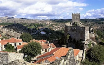 Portugal: view from a higher part of the small medieval city of Sortelha. Portugal: vue en hauteur de la petite ville mÃ©diÃ©vale de Sortelha. (Photo by Herve CHAMPOLLION/Gamma-Rapho via Getty Images)