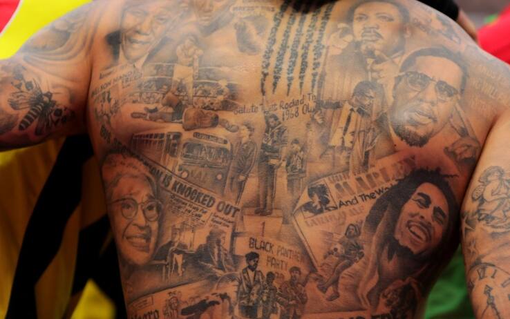 I tatuaggi di Gray dedicati a personaggi che hanno lottato per i diritti civili