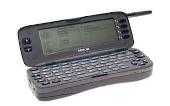 Nokia 9000 RAE-1N Communicator Phone from Finland  introduced in 1996. first smartphone on the market