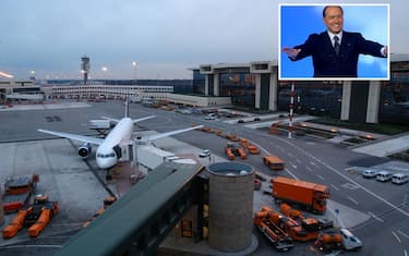 Una veduta del piazzale aerei all'Aeroporto Malpensa Terminal 1