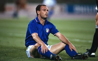 Sport / Sports, soccer, football, World Cup 1990, final round, group match, Italy against Czechoslovakia, (2:0) in Rome, Italy, 19.6.1990, scene with Salvatore Schillaci, match, historic, historical, 20th century, people, 1990s,