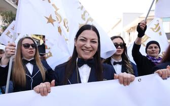 Manifestazione dipendenti Grand hotel ristorante La Sonrisa "il cosidetto CASTELLO DELLE CERIMONIE"