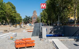 Situazione del cantiere metro 4 in viale Argonne - Susa - Forlanini