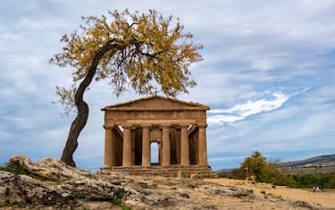 Valley of the Temples, Agrigento, Sicily, Italy famous old Greek temples in Sicily