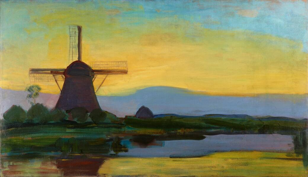 Piet_Mondrian_Mulino_Oostzijdse_con_cielo_blu_giallo_e_viola_1907-08_ca..jpg