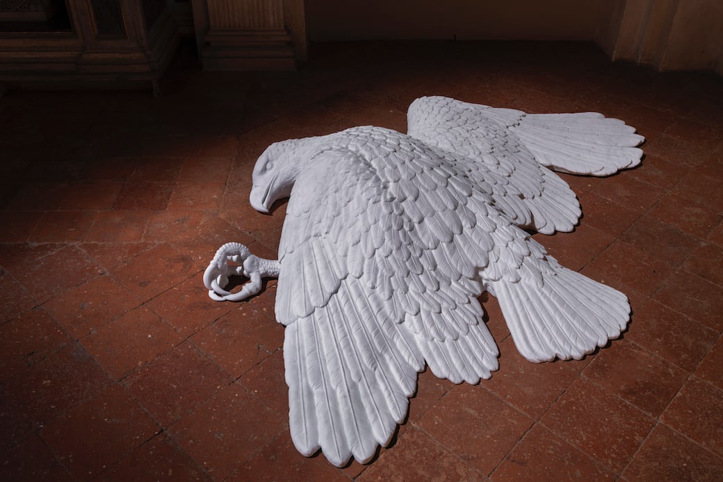 GAMeC. Pensare come una montagna. Maurizio Cattelan. Seasons. Ph. Lorenzo Palmieri