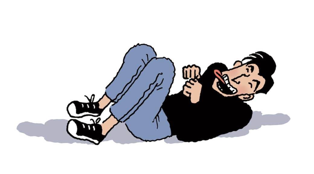 Una illustrazione tratta dal libro “Maurizio Cattelan” (Raum Italic MAXXI), 2026