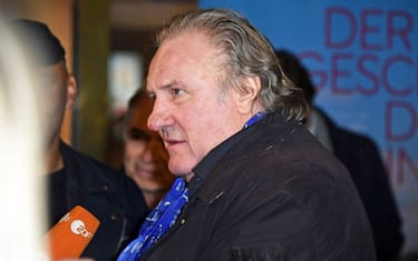 BERLIN, GERMANY - JANUARY 12: French actor Gerard Depardieu attends the "Der Geschmack der kleinen Dinge (Umami)" Premiere at Cinema Paris on January 12, 2023 in Berlin, Germany. (Photo by Tristar Media/Getty Images)