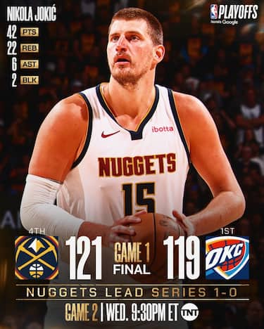 GARA-1: OKLAHOMA CITY-DENVER 119-121