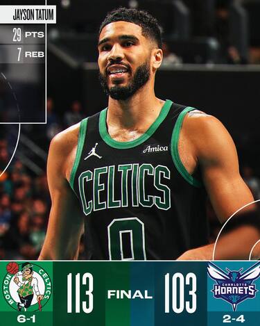 CHARLOTTE HORNETS-BOSTON CELTICS 103-113