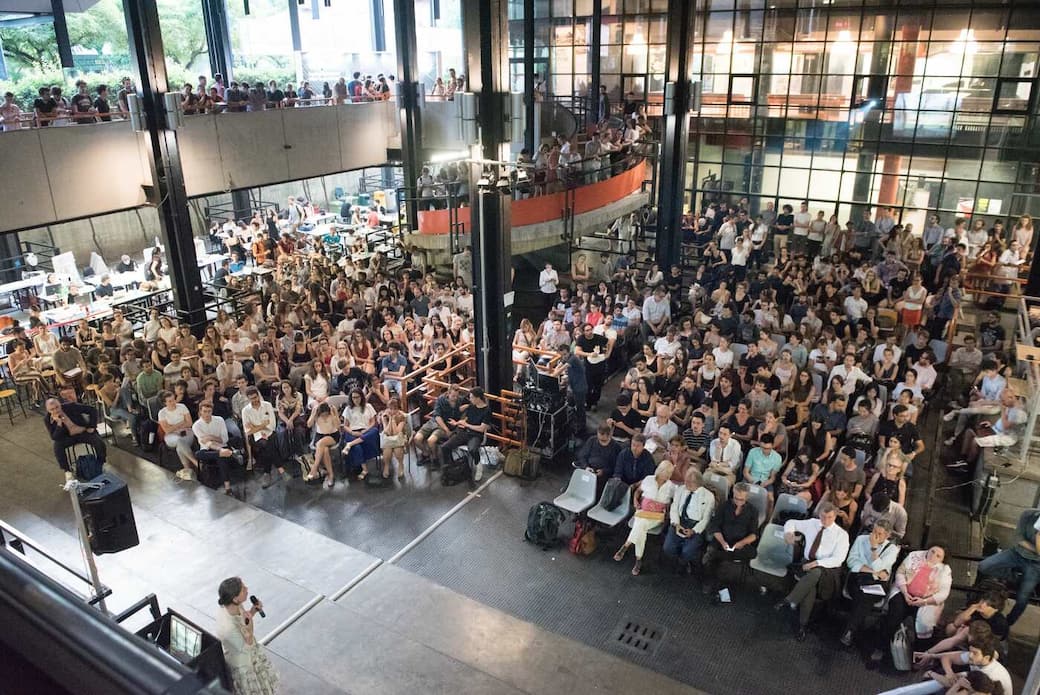 una lecture al Politecnico di Milano nel corso di una precedente edizione della Milano Arch Week
