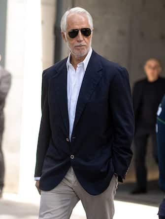MILAN, ITALY - SEPTEMBER 06: Giovanni Malago attends the Mortuary Chapel of Giorgio Armani at Armani Teatro on September 06, 2025 in Milan, Italy. (Photo by Alessandro Levati/Getty Images)