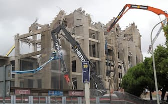 The demolition works of the third stand of the Spotify Camp Nou continue. The works for the reconstruction of the enclosure are now focused on the demolition of the south zone and the side stand of the stadium, in Barcelona, on 05th July 2023. (Photo by Joan Valls/Urbanandsport /NurPhoto via Getty Images)