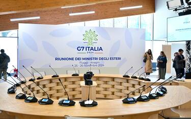 Ultimi preparativi per il G7 a Fiuggi, 24 novembre 2024. ANSA/ALESSANDRO DIMEO