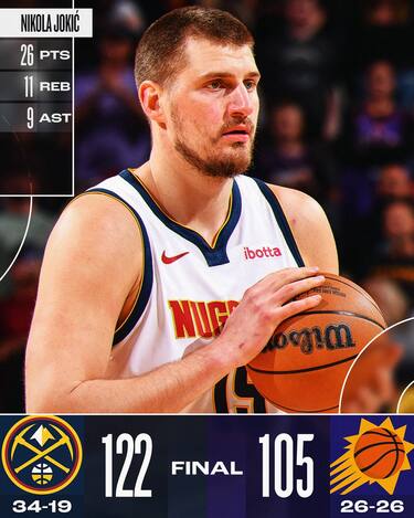 PHOENIX SUNS-DENVER NUGGETS 105-122