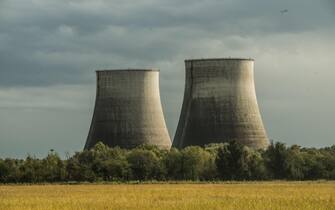 Cooling towers power plant