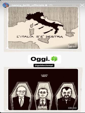 Storia Instagram di Nancy Brilli