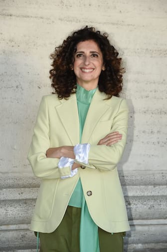 The Italian actress and comedian Teresa Mannino during the photocall for the presentation at the cinema The Space Moderno of the Io e mio fratello movie. Rome (Italy), April 19th, 2023. (Photo by Marilla Sicilia/Archivio Marilla Sicilia/Mondadori Portfolio via Getty Images)