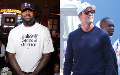 LeBron e Brady: due leggende a Parigi. VIDEO