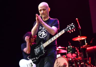 LOS ANGELES, CALIFORNIA - MARCH 07: Musician Moby performs onstage during the 7th Annual Adopt the Arts Benefit Gala at The Wiltern on March 07, 2019 in Los Angeles, California. (Photo by Scott Dudelson/Getty Images)