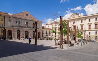 POTENZA, ITALY - The capital of Basilicata region, southern Italy, city rebuilt after the devastating earthquake of the year 1980.