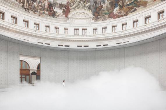 Fujiko Nakaya, #Cloud07156, 2026 Bourse de Commerce – Pinault Collection, Paris, 2026 © Tadao Ando Architect & Associates, Niney et Marca Architectes, agence Pierre-Antoine Gatier. Photo : Florent Michel / 11h45 / Pinault Collection