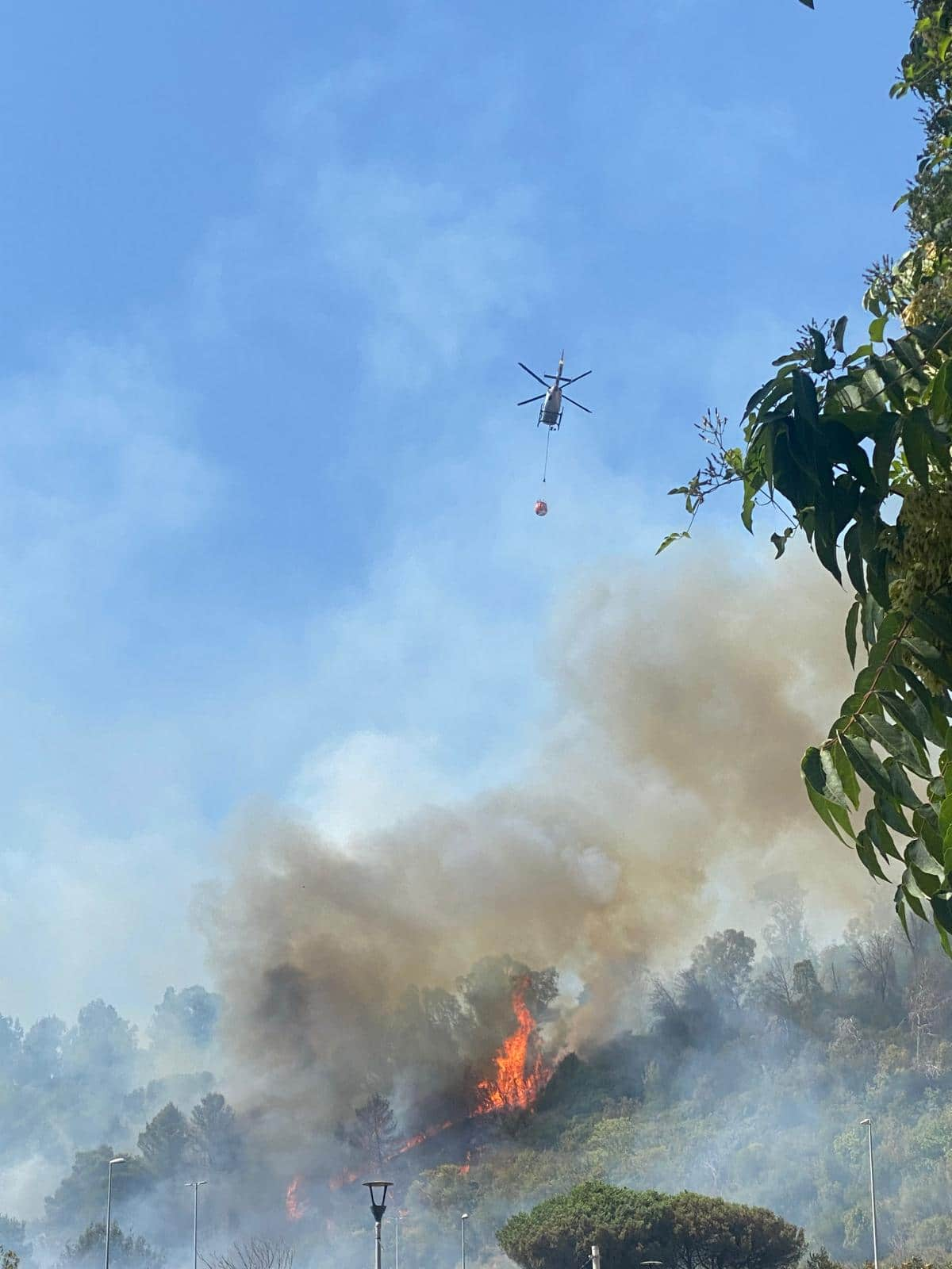 Incendio a Roma