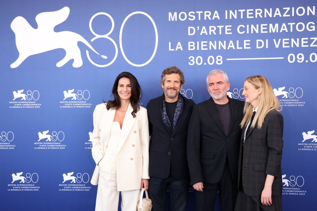 Marie Drucker, Guillaume Canet, Stéphane Brizé e Alba Rohrwacher durante la photocall di Hors-Saison