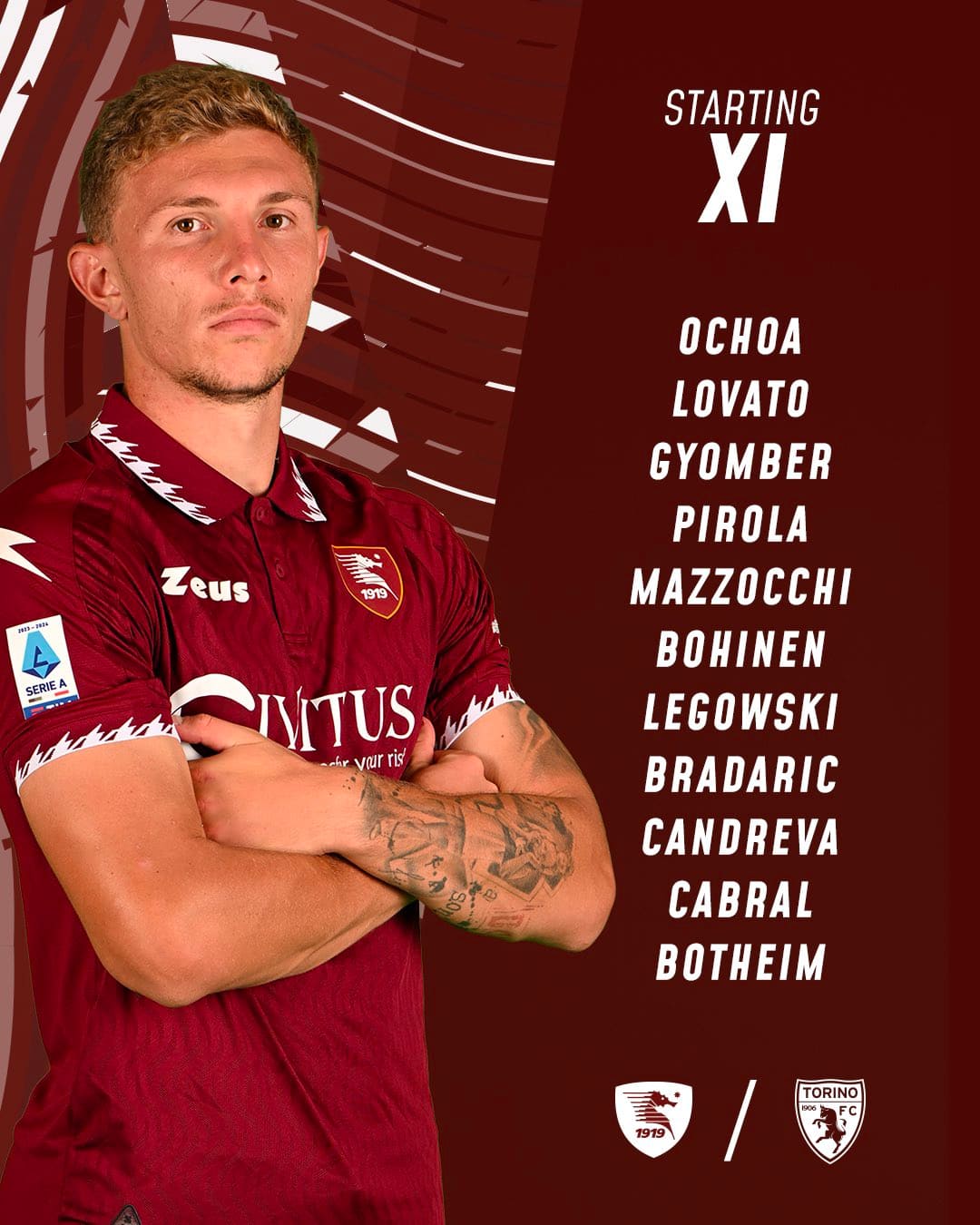 Salernitana formazione 