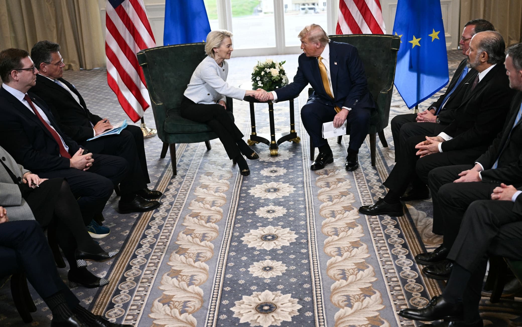 von der leyen e trump