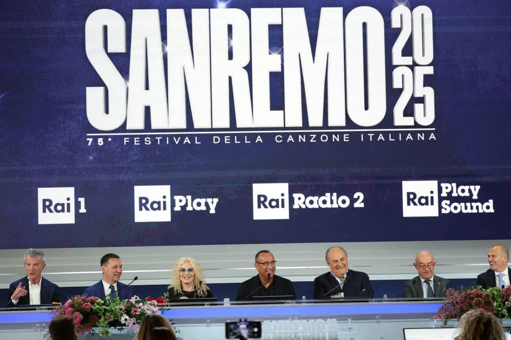 Festival Sanremo conferenza stampa Carlo Conti