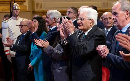 Bari- Il Presidente della Repubblica Sergio Mattarella  alla cerimonia di apertura del 3° Festival delle Regioni e delle Provincie Autonome dal titolo "La Regione del Futuro tra Digitale Green: quali competenze per azzereare le distanze?", oggi 20  ottobre 2024.
(Foto di Paolo Giandotti - Ufficio Stampa per la Stampa e la Comunicazione della Presidenza della Repubblica)