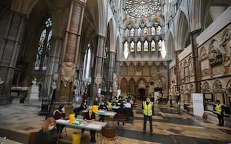 Interno della Abbazia di Westminster