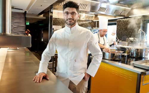 Milano - Milano, Apertura della  Fondazione  Rovati in Corso Venezia , 52 , nella foto il Chef, Cuoco Andrea Aprea nel suo ristorante Andrea Aprea (Milano - 2022-07-05, DUILIO PIAGGESI) p.s. la foto e' utilizzabile nel rispetto del contesto in cui e' stata scattata, e senza intento diffamatorio del decoro delle persone rappresentate