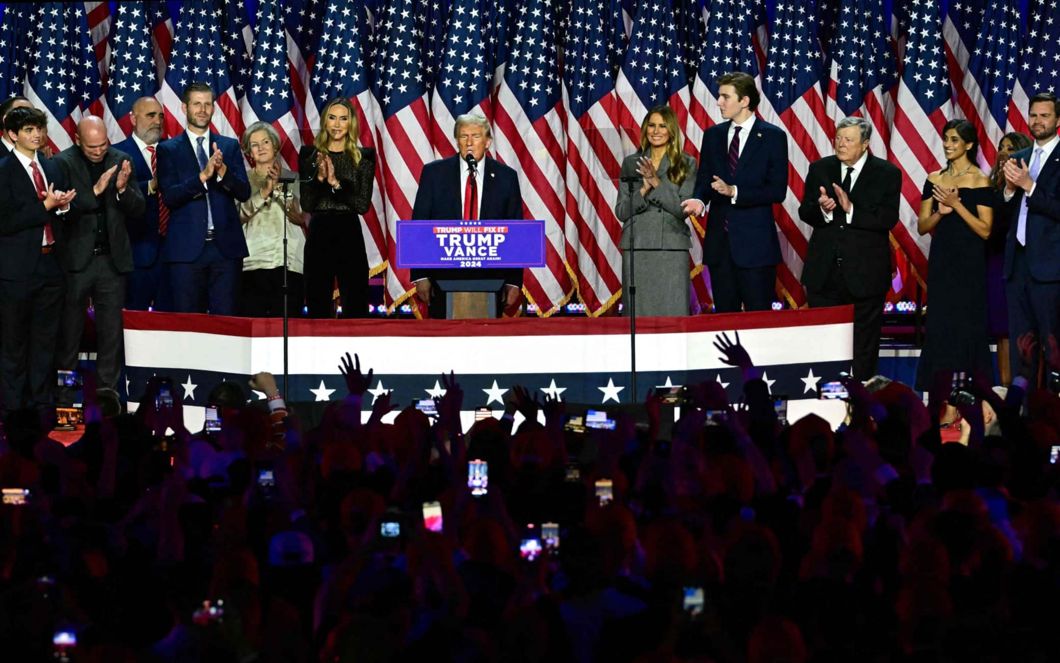 Trump sul palco