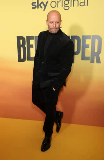 LONDON, ENGLAND - JANUARY 10: Jason Statham attends the UK premiere of "The Beekeeper" at Vue Leicester Square on January 10, 2024 in London, England. (Photo by Mike Marsland/WireImage)