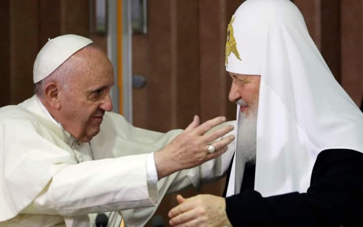Papa Francesco e il patriarca russo Kirill