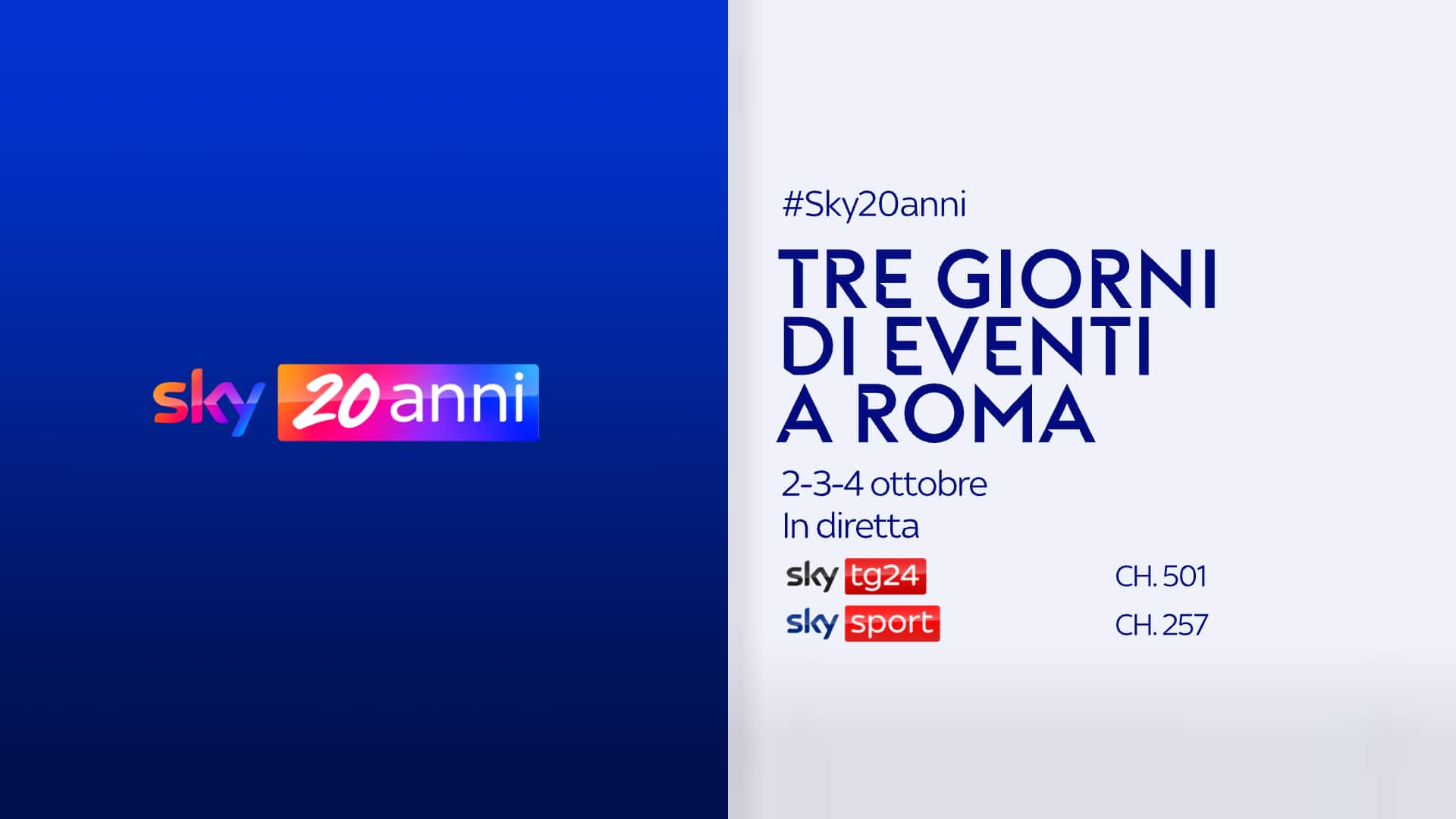 sky 20 anni