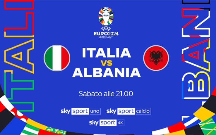 Italia Albania in tv e streaming dove vedere la partita di Euro 2024 Sky Sport