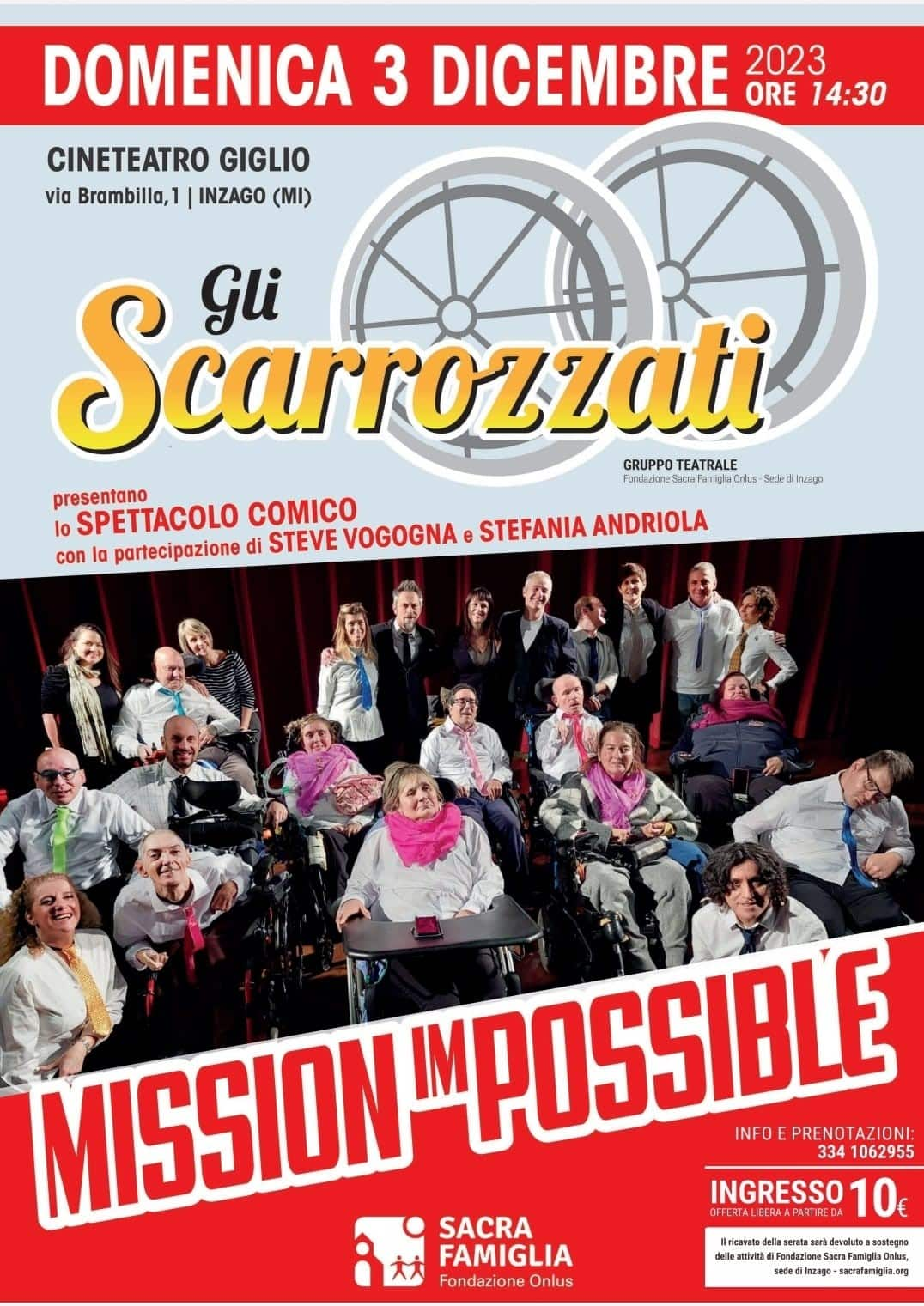 Gli scarrozzati a teatro con lo spettacolo comico "Mission Impossible"