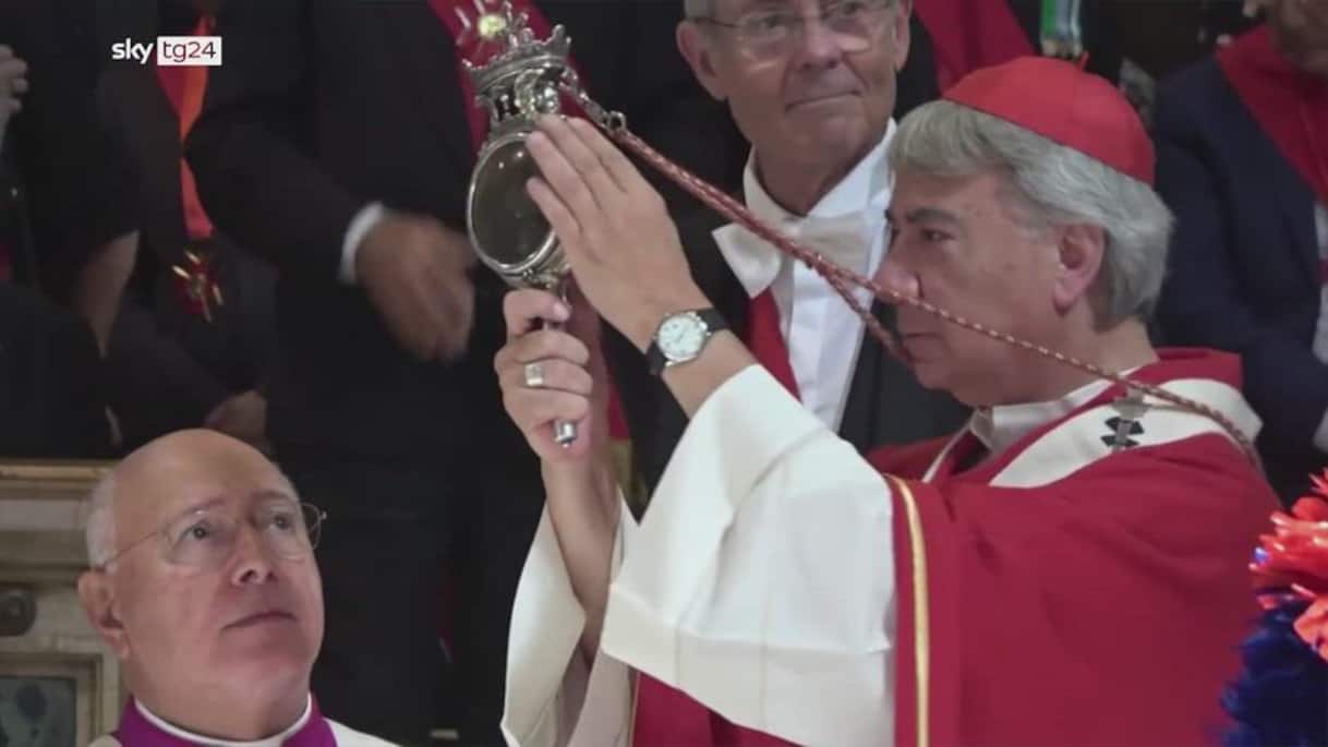 napoli miracolo di san gennaro il sangue si 232 sciolto